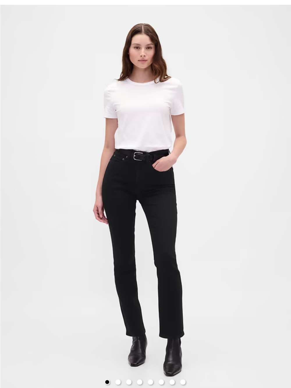 GAP Black Straight-Leg Jeans